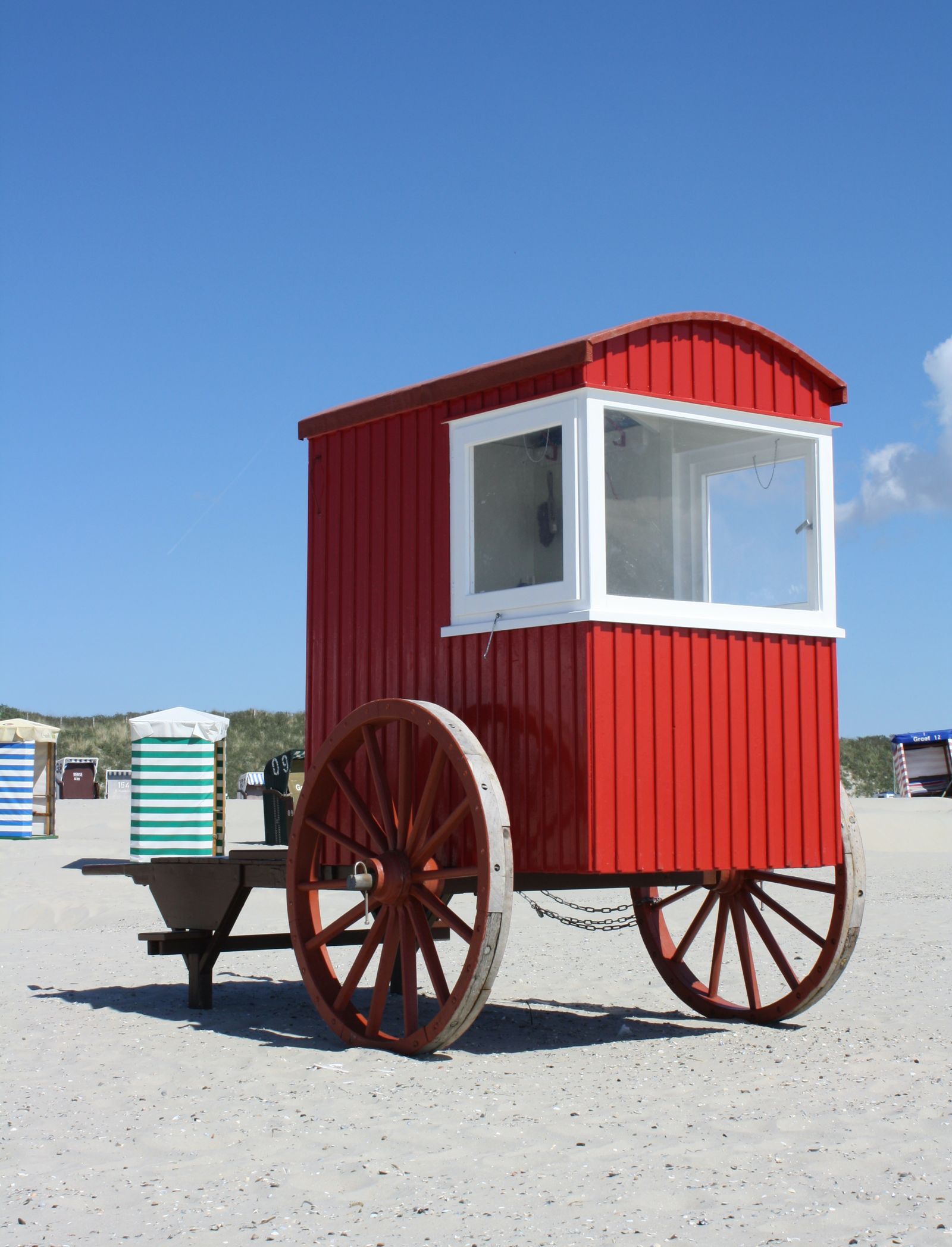 Historischer Badekarren